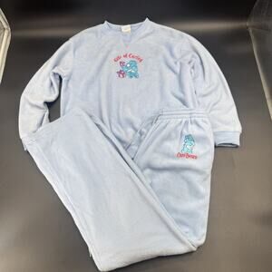 Vintage Y2K Care Bears Sweatsuit Set Embroidered Size Medium Retro Kidcore 2004